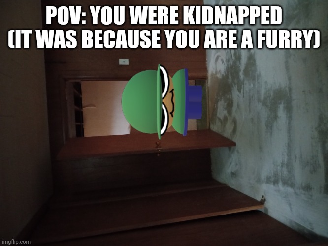 12 days remain | POV: YOU WERE KIDNAPPED (IT WAS BECAUSE YOU ARE A FURRY) | image tagged in creepy basement door | made w/ Imgflip meme maker