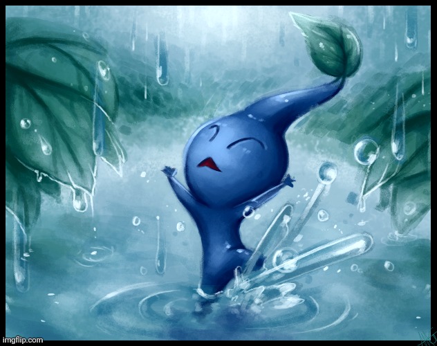 A Splash of Rain (Art by WalkingMelonsAAA) | made w/ Imgflip meme maker