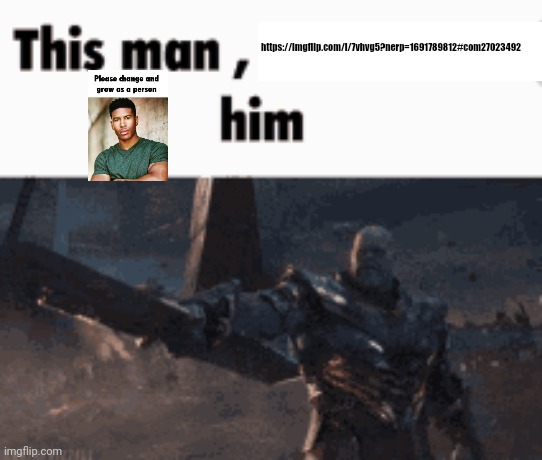 It's a blue alt | https://imgflip.com/i/7vhvg5?nerp=1691789812#com27023492 | image tagged in this man _____ him | made w/ Imgflip meme maker