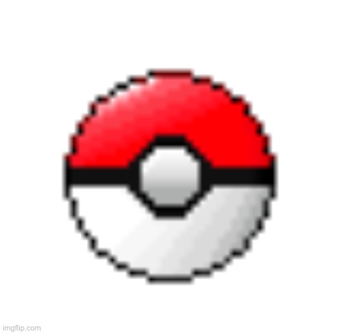 Pixel art Pokeball I made in 30 mins. Sorry for the bad quality | image tagged in why are you reading the tags | made w/ Imgflip meme maker