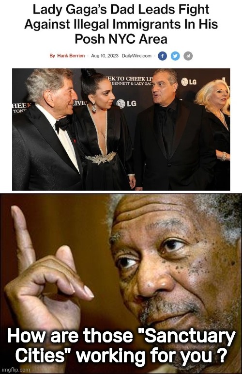 Not in My House | How are those "Sanctuary Cities" working for you ? | image tagged in this morgan freeman,liberal hypocrisy,arrogant rich man,sanctuary cities,well yes but actually no,illegal immigrants | made w/ Imgflip meme maker