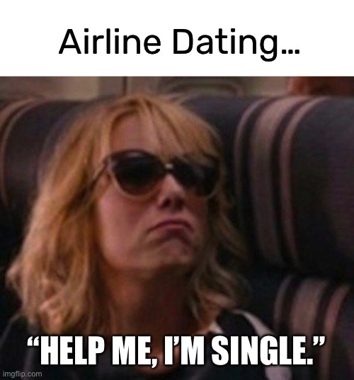 so much better than online lol | Airline Dating…; “HELP ME, I’M SINGLE.” | image tagged in funny,dating,meme,help me,single meme | made w/ Imgflip meme maker