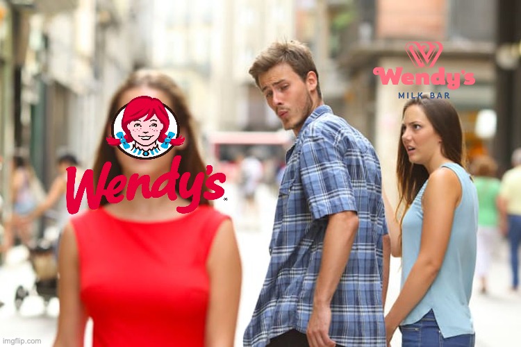 Wendys to expand to Australia amid another Australian company Wendy’s Milk Bar closing more stores | image tagged in memes,distracted boyfriend,wendys,australia,meanwhile in australia | made w/ Imgflip meme maker