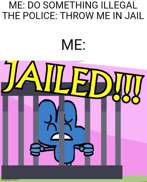Welcome to UniKitty Jail! | ME: DO SOMETHING ILLEGAL
THE POLICE: THROW ME IN JAIL; ME: | image tagged in welcome to unikitty jail,four | made w/ Imgflip meme maker
