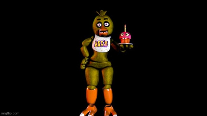 Toy Chica From FNaF 1 | image tagged in fnaf | made w/ Imgflip meme maker
