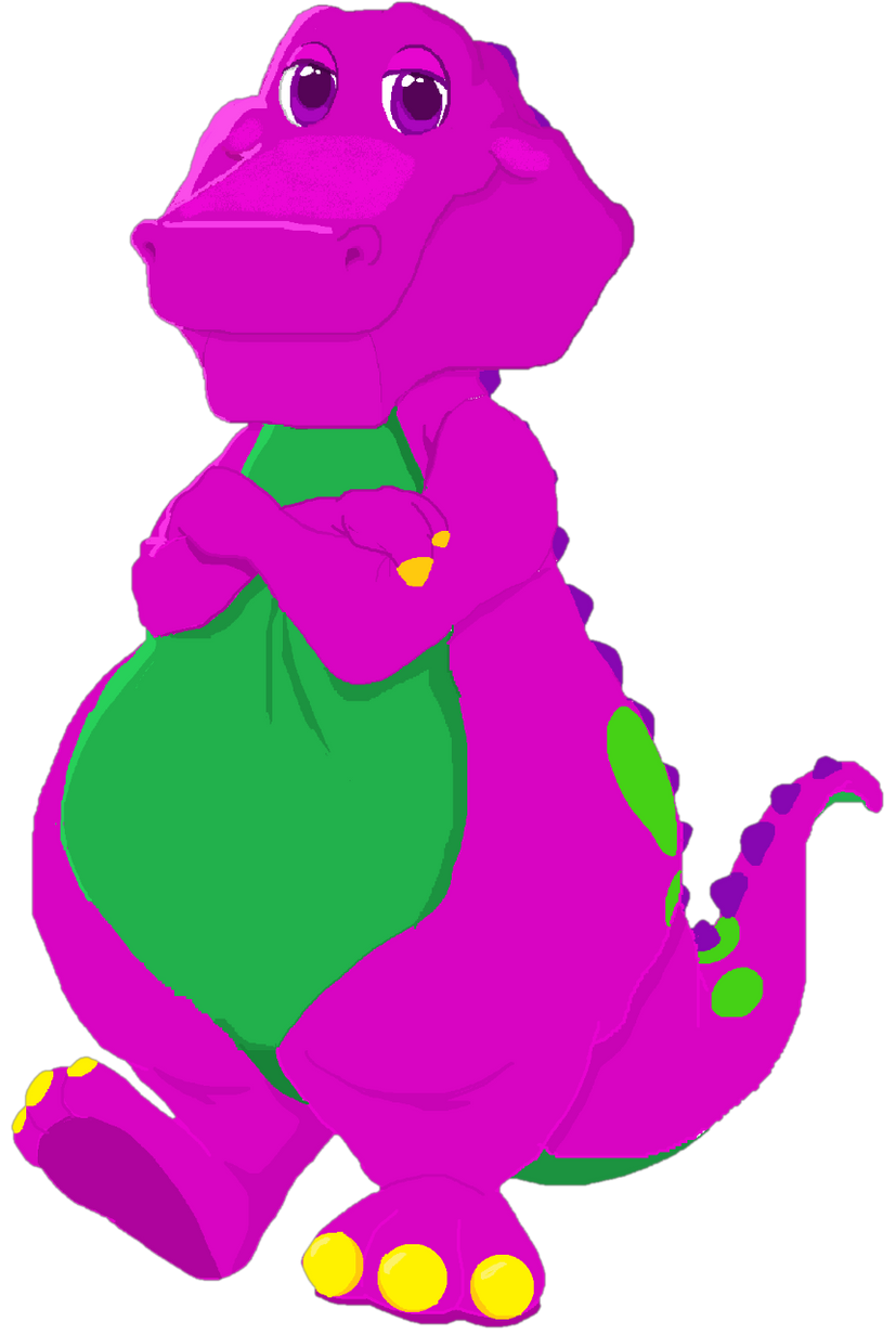 High Quality Barney The Dinosaur Blank Meme Template