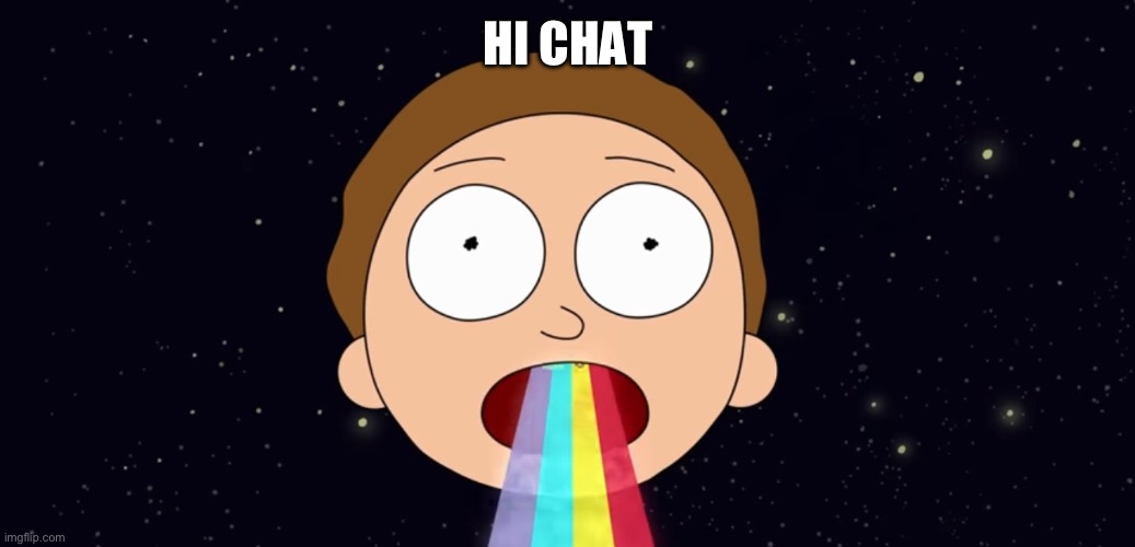 When_were_we’s announcement temp | HI CHAT | image tagged in when_were_we s announcement temp | made w/ Imgflip meme maker
