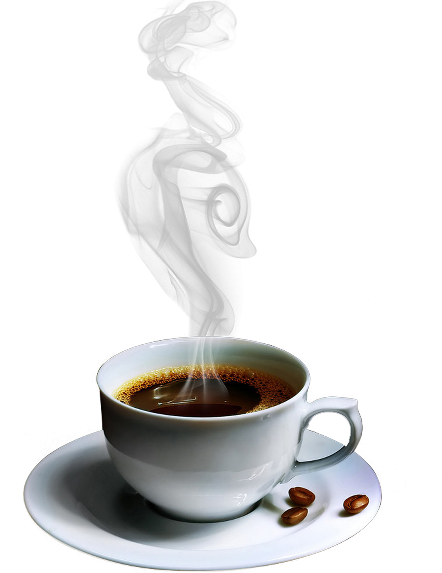 High Quality Taza de café con vapor Coffey cup with steam transparent Blank Meme Template