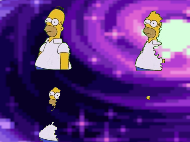 Homer hedge but Astrageldon Blank Meme Template