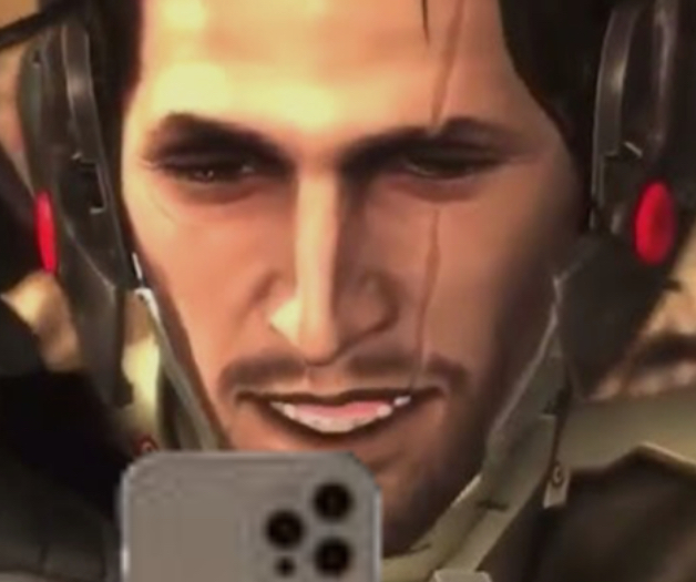 High Quality Sam looking at his phone Blank Meme Template