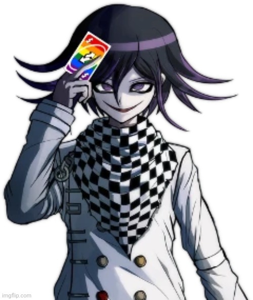 Kokichi Ouma Uno reverse card | image tagged in kokichi ouma uno reverse card | made w/ Imgflip meme maker