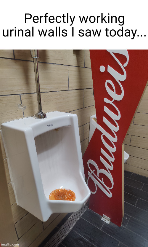 great why to spy someone's... | Perfectly working urinal walls I saw today... | image tagged in what the heck,urinal,coke,uhh,bathroom,funny | made w/ Imgflip meme maker