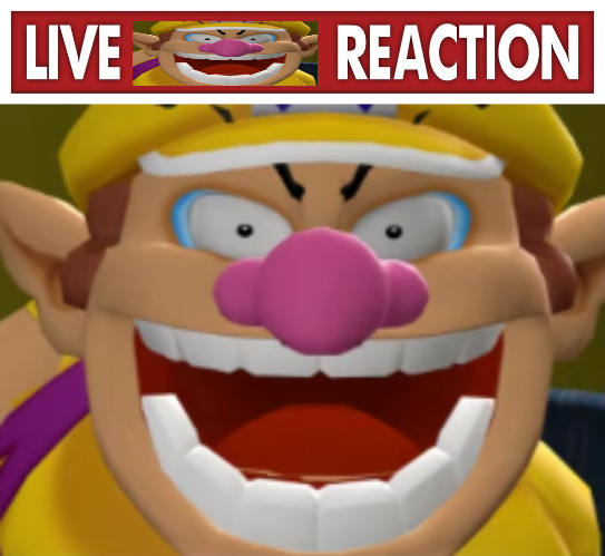 Live Wario reaction Blank Meme Template