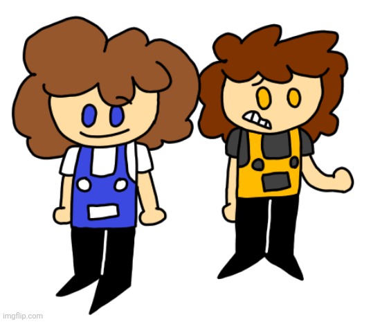 drew these guys an hour ago and thought they were really cute :) | image tagged in lyman and lyndon transparent | made w/ Imgflip meme maker