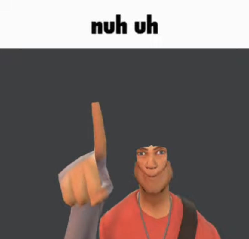 High Quality Nuh uh Blank Meme Template