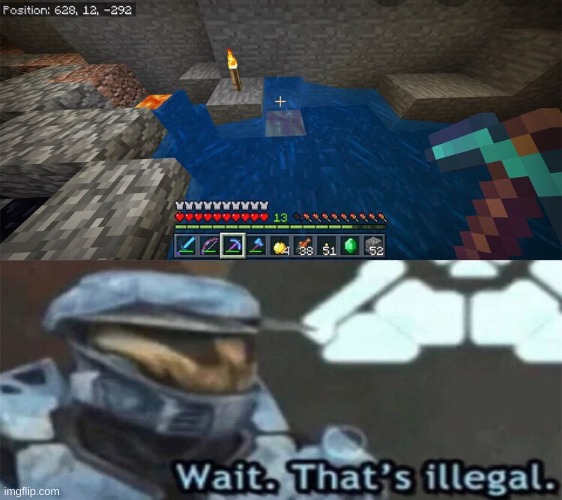 The lava said no lmao | made w/ Imgflip meme maker