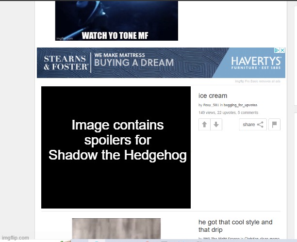 Imgflip front page | Image contains spoilers for Shadow the Hedgehog | image tagged in imgflip front page | made w/ Imgflip meme maker