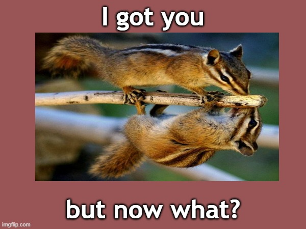 I got you. | I got you; but now what? | image tagged in friendship | made w/ Imgflip meme maker