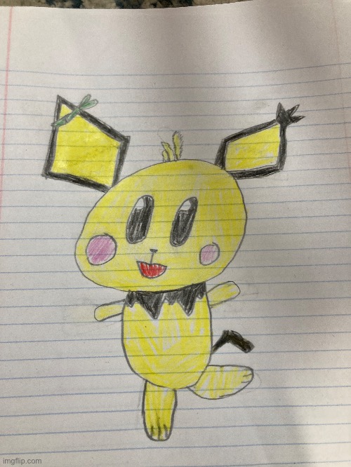 A quick sketch of a pichu | image tagged in pichu | made w/ Imgflip meme maker