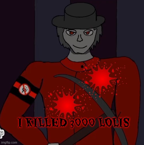 mepios kills 3000 lolis | I KILLED 3000 LOLIS | image tagged in cowboy,loli | made w/ Imgflip meme maker