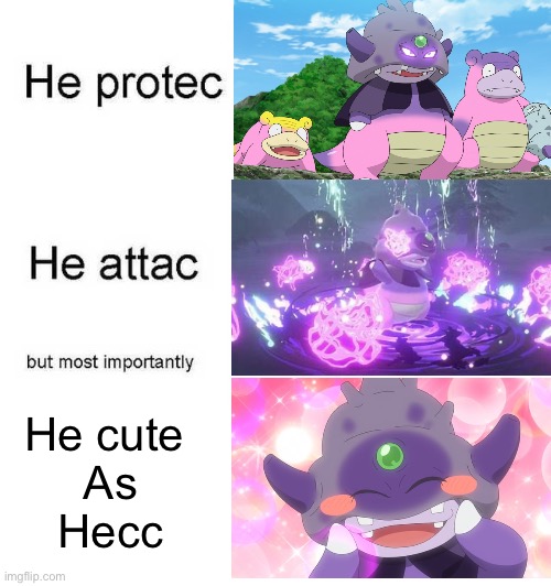 My true love | He cute 
As
Hecc | image tagged in he protec he attac but most importantly | made w/ Imgflip meme maker