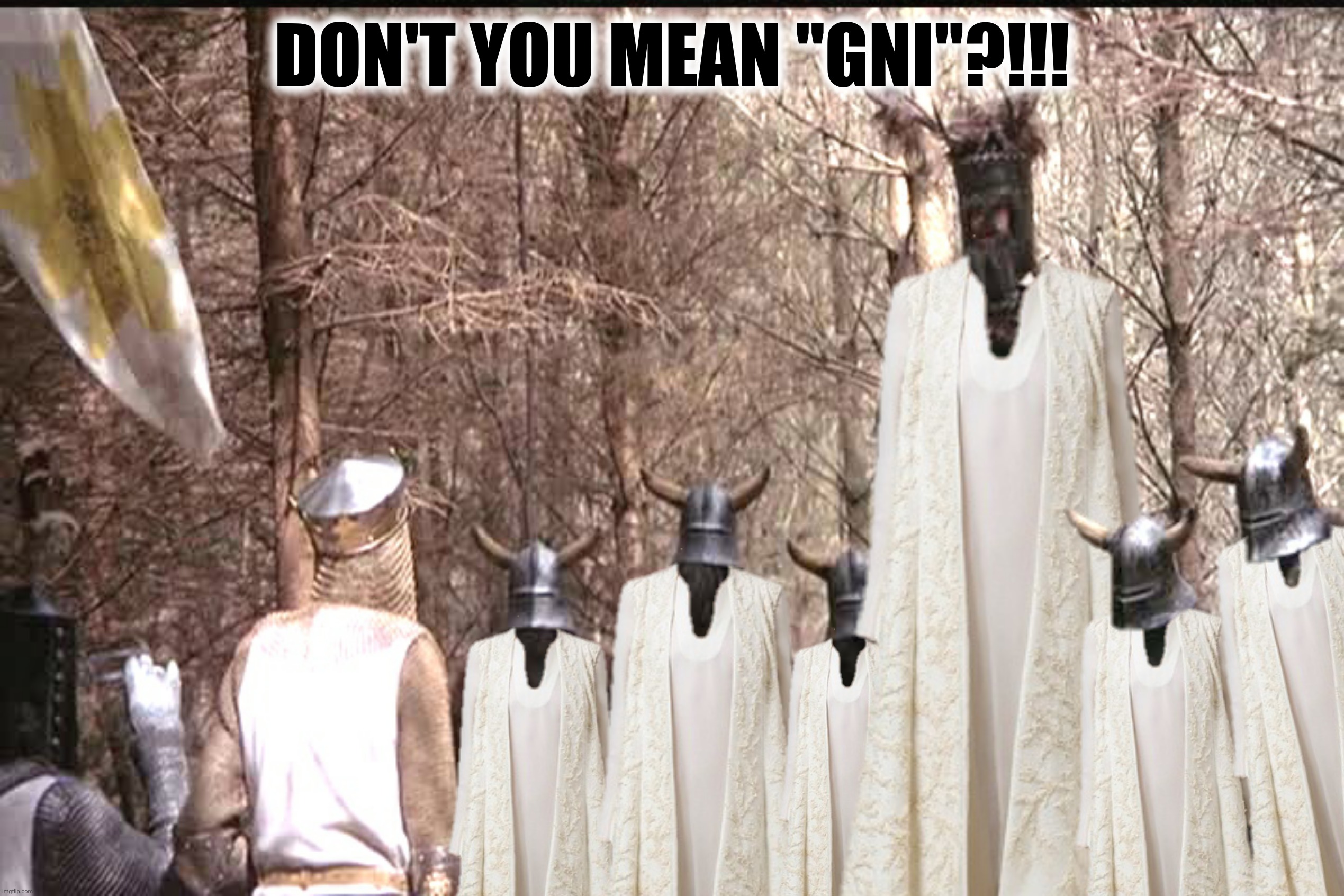 DON'T YOU MEAN "GNI"?!!! | made w/ Imgflip meme maker