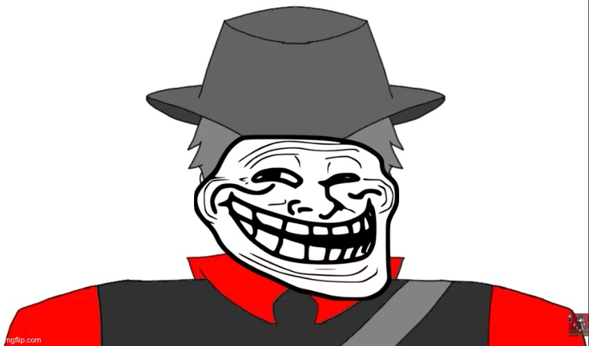 Trollface mepios | image tagged in cowboy,trollface | made w/ Imgflip meme maker