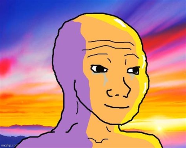 Sunset Wojak | image tagged in sunset wojak | made w/ Imgflip meme maker