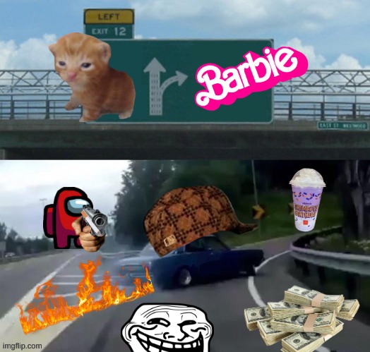 made by pucky and webby | image tagged in memes,left exit 12 off ramp | made w/ Imgflip meme maker