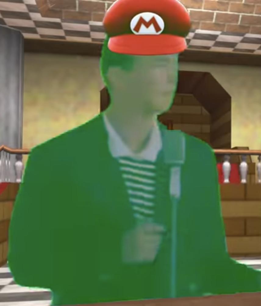 High Quality Mario rickroll Blank Meme Template