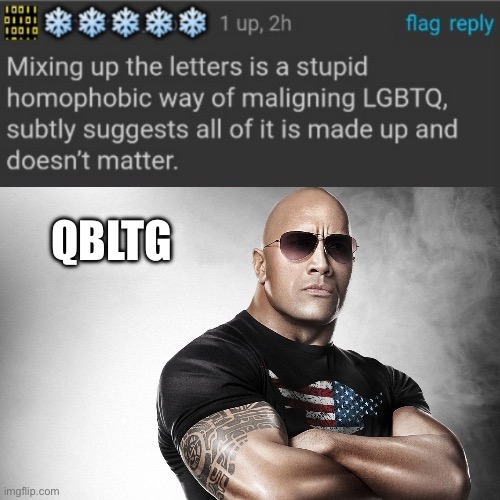 I did the no no | QBLTG | image tagged in dwayne johnson | made w/ Imgflip meme maker