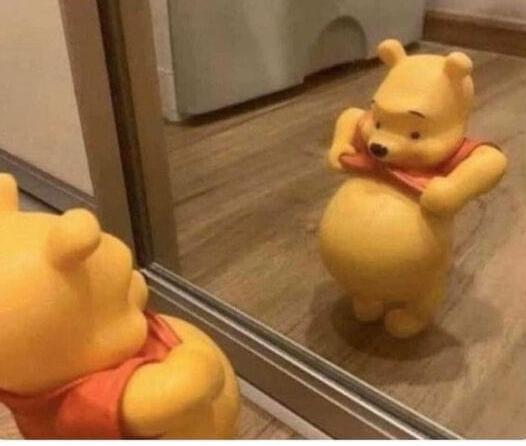 Pooh Bear Fat Blank Meme Template