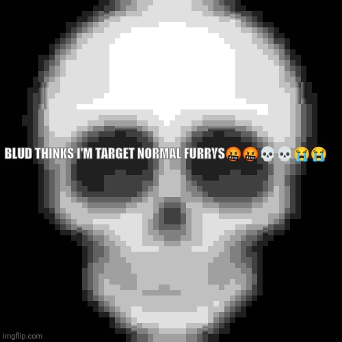 Skull emoji | BLUD THINKS I'M TARGET NORMAL FURRYS?????? | image tagged in skull emoji | made w/ Imgflip meme maker