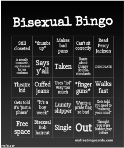 Bisexual Bingo | image tagged in bisexual bingo,bisexual,lgbtq,bingo | made w/ Imgflip meme maker