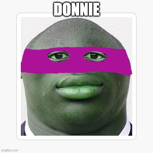 Donnie (teenage mutant ninja turtles ) | DONNIE | image tagged in memes,purple,teenage mutant ninja turtles,funny | made w/ Imgflip meme maker