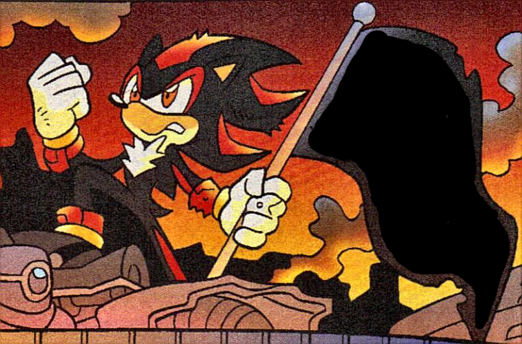 shadow with flag Blank Meme Template