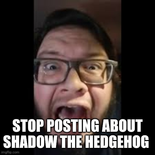 STOP. POSTING. ABOUT AMONG US | STOP POSTING ABOUT SHADOW THE HEDGEHOG | image tagged in stop posting about among us | made w/ Imgflip meme maker