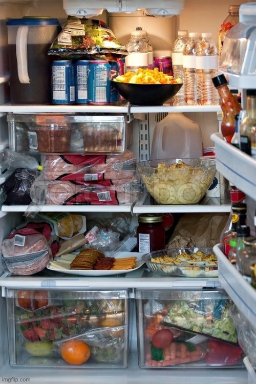 Full refrigerator | image tagged in full refrigerator | made w/ Imgflip meme maker