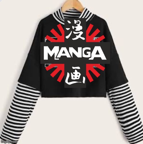 Manga goth shirt logo for 16.75$ | image tagged in merch | made w/ Imgflip meme maker
