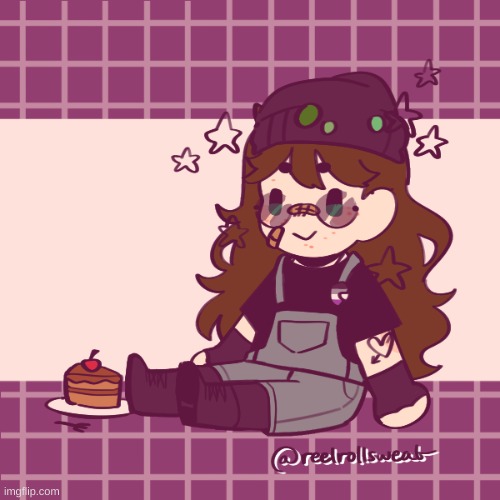 <3 https://picrew.me/en/image_maker/2069970 | image tagged in picrew,asexual,cake,garlic bread | made w/ Imgflip meme maker