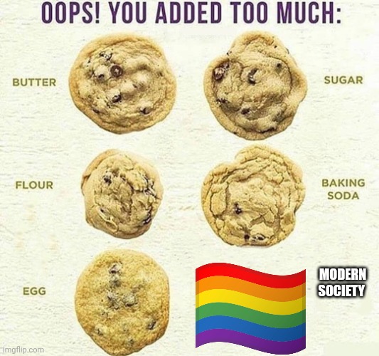 Oops, You Added Too Much | MODERN SOCIETY | image tagged in oops you added too much | made w/ Imgflip meme maker