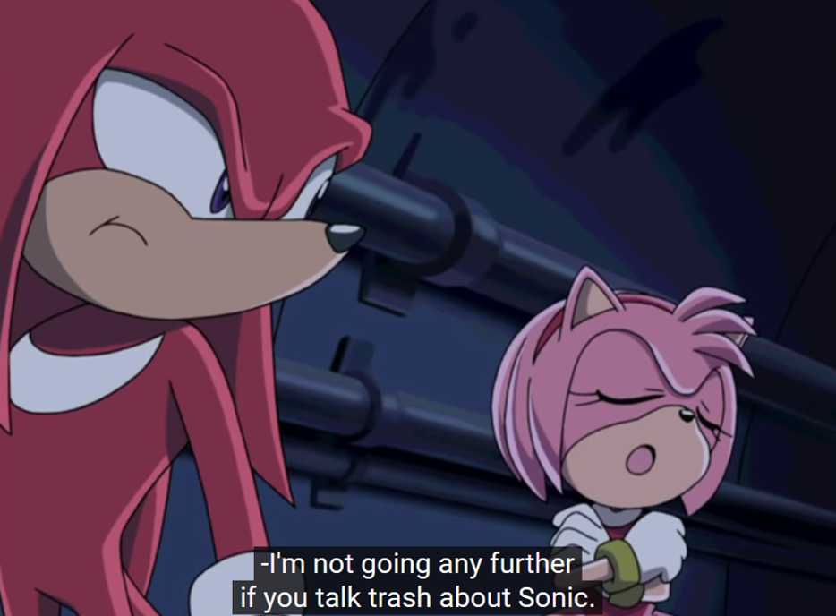 High Quality amy im not going any further if you talk trash about sonic Blank Meme Template