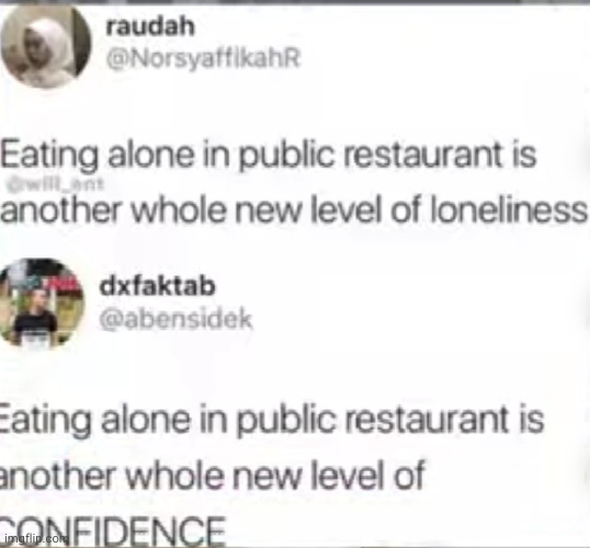 which one yal going with | image tagged in restaurant,hmmm,facebook,twitter,funny,lonely | made w/ Imgflip meme maker