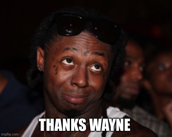 Lil Wayne Meme | THANKS WAYNE | image tagged in memes,lil wayne | made w/ Imgflip meme maker