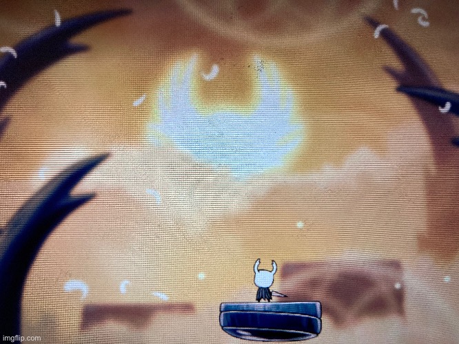 First time fighting the radiance, wish me luck | image tagged in hollow knight | made w/ Imgflip meme maker