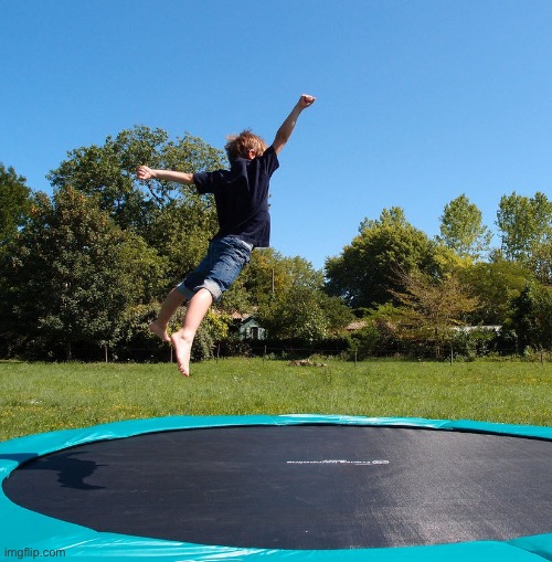 Trampoline  | image tagged in trampoline | made w/ Imgflip meme maker