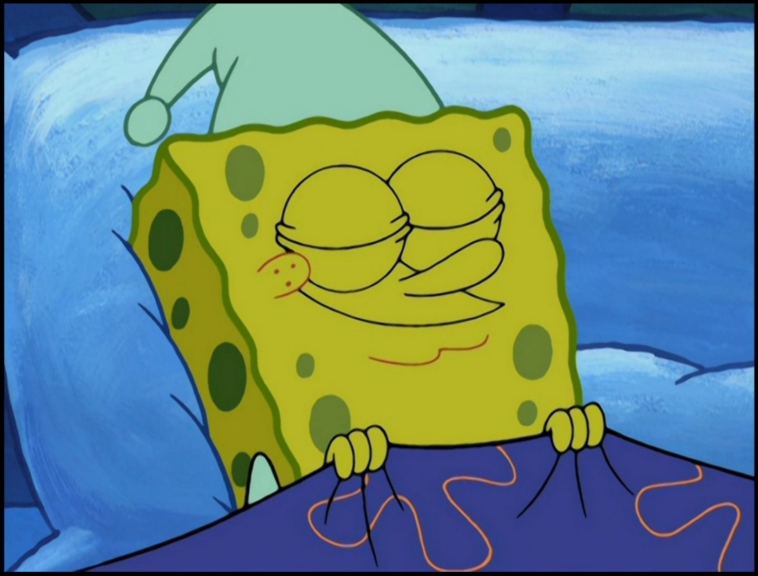 Spongebob Sleeping Blank Meme Template