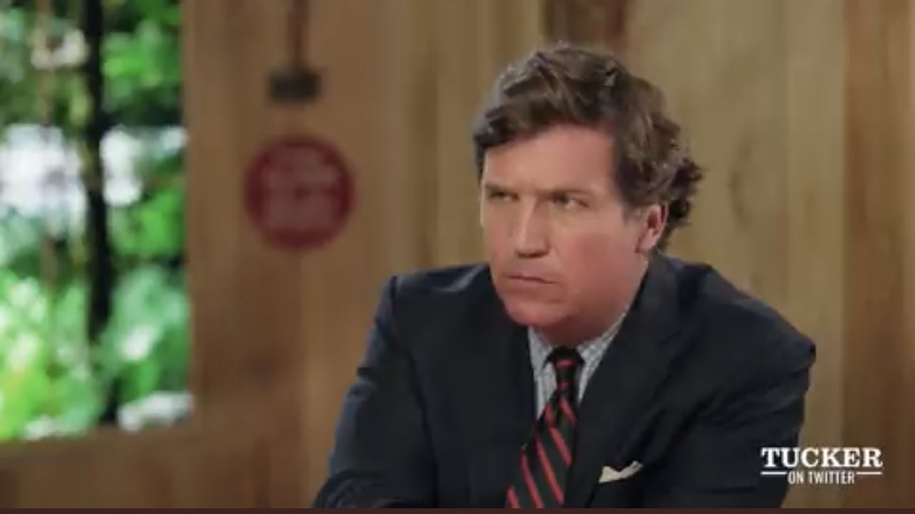 High Quality Tucker Carlson on Twitter Blank Meme Template