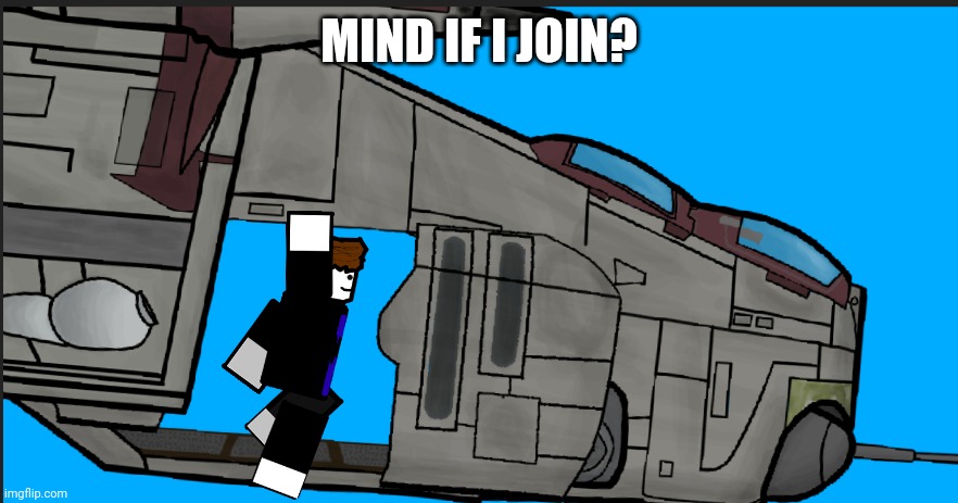 Bacon star wars ship | MIND IF I JOIN? | image tagged in bacon star wars ship | made w/ Imgflip meme maker