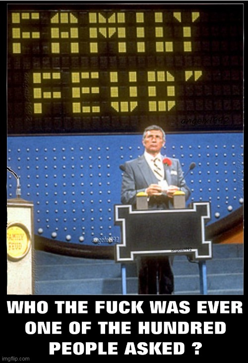 image tagged in family feud,richard dawson,survey,game show,tv series,tv show | made w/ Imgflip meme maker